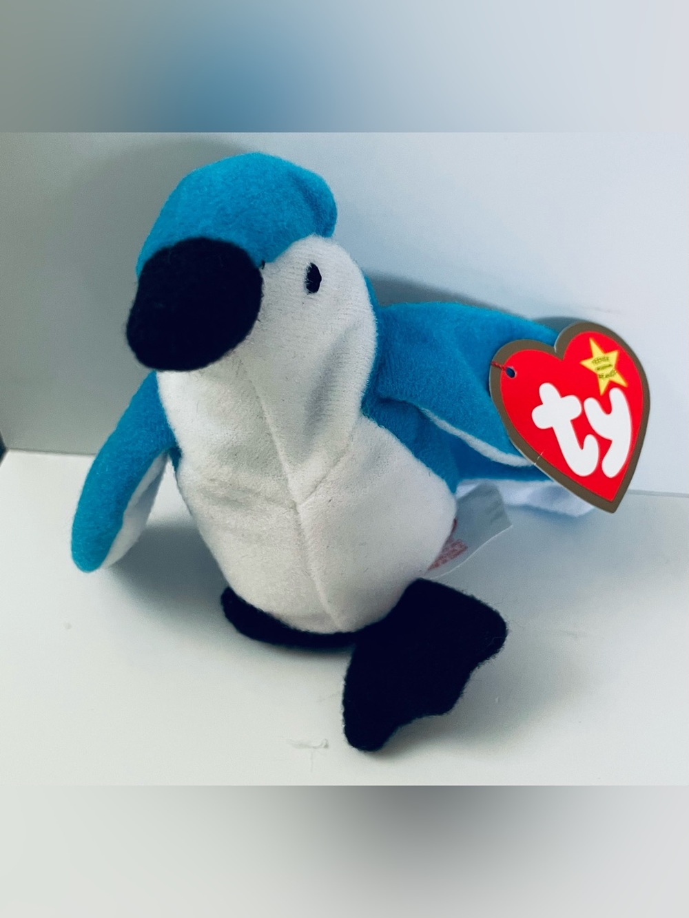 Teenie bienie babies Rocket the blue Jay